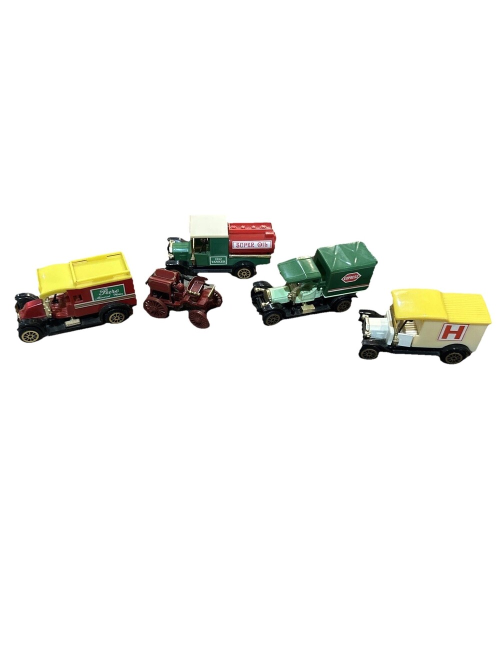 Vintage Diecast Delivery & Tanker Trucks Lot – 5pc